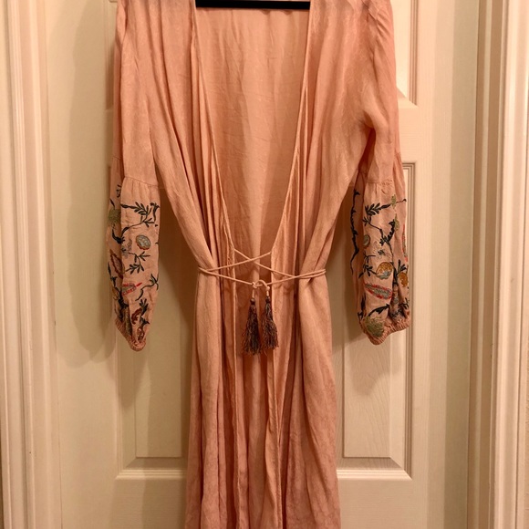Willow & Clay Soft Pink Duster with Hand Stitching - Picture 5 of 5